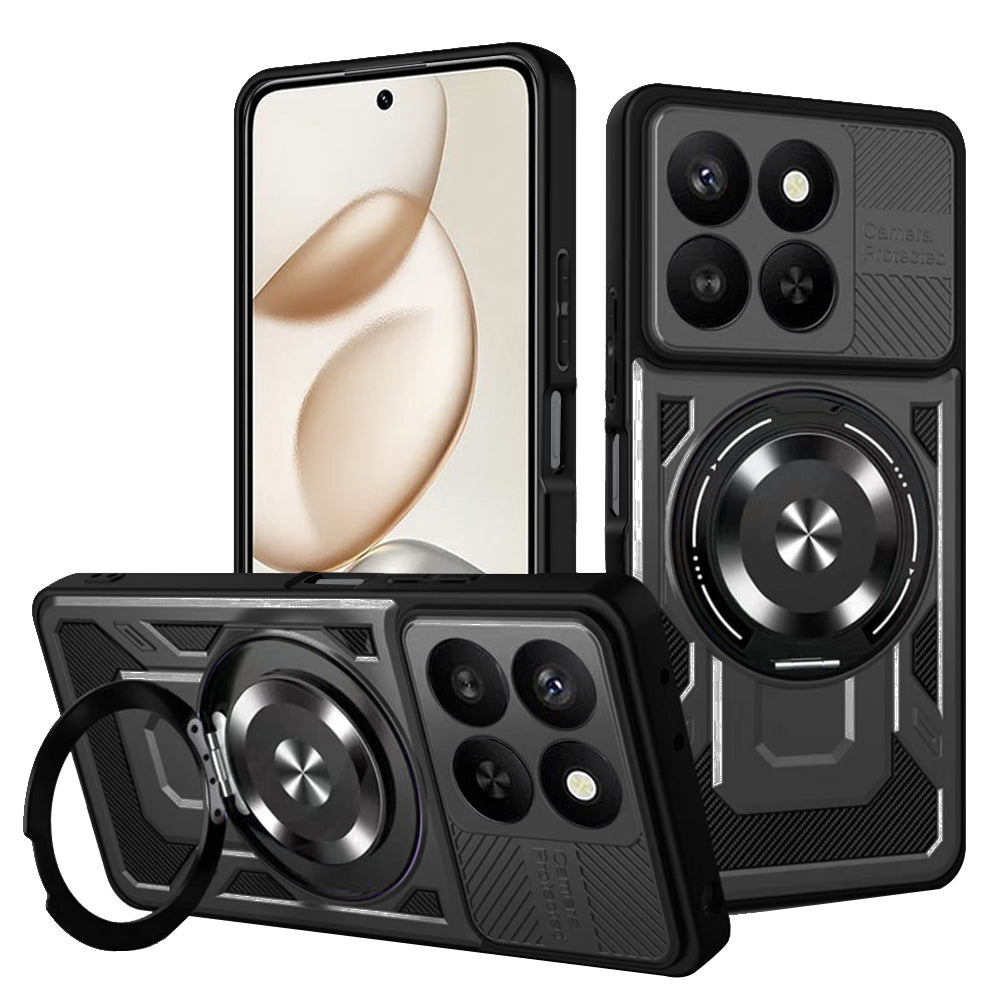 Custodia per Honor 400 Smart 4G / X7d 4G / 400 Smart 5G, Techsuit, RuggedCam, Nera