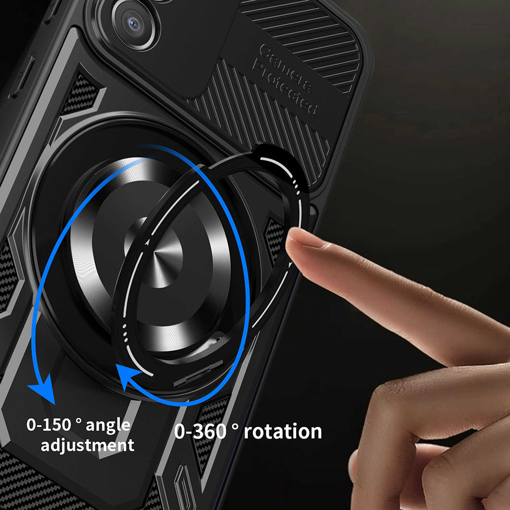 Custodia per Honor 400 Smart 4G / X7d 4G / 400 Smart 5G, Techsuit, RuggedCam, Nera