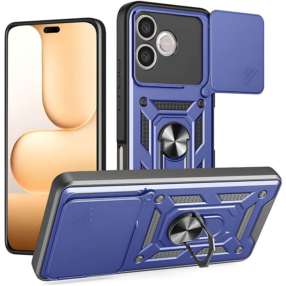 Custodia per Honor 600 Lite, Techsuit, CamShield, Blu