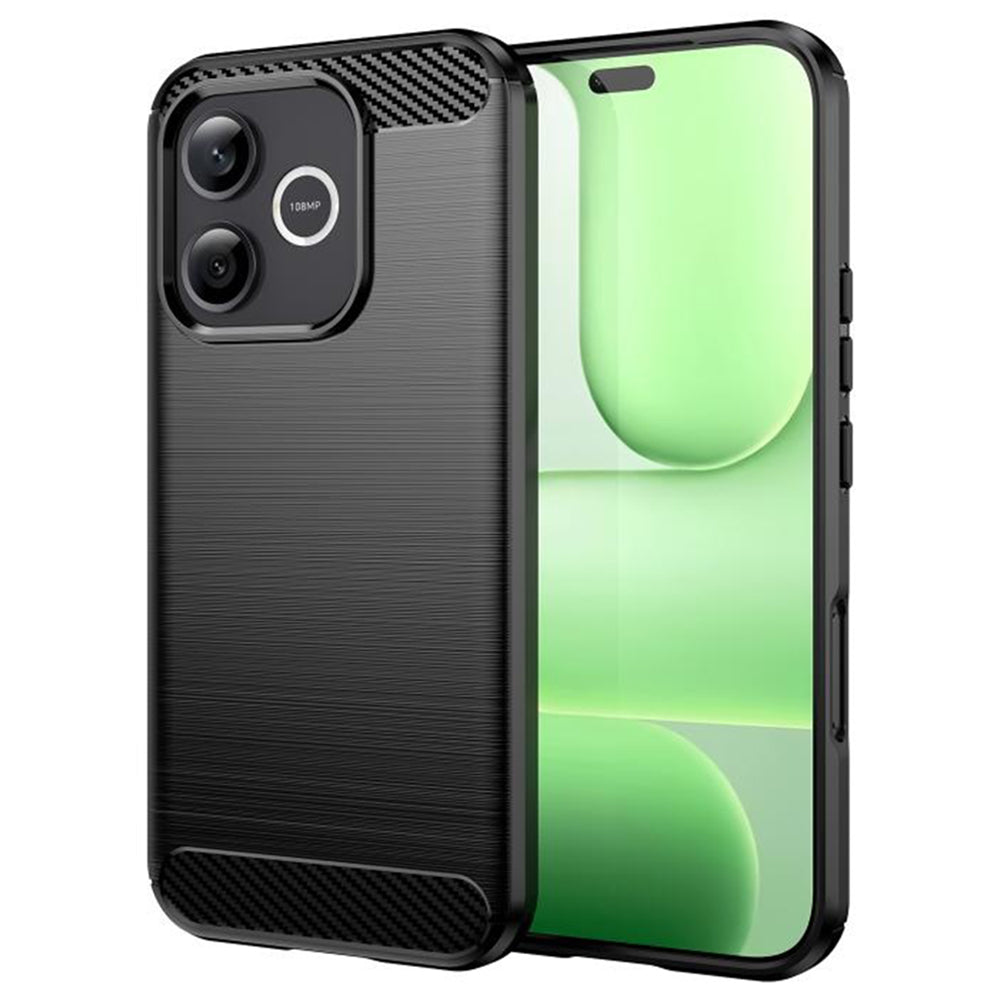 Custodia per Honor 600 Lite, Techsuit, Carbonio, Nera