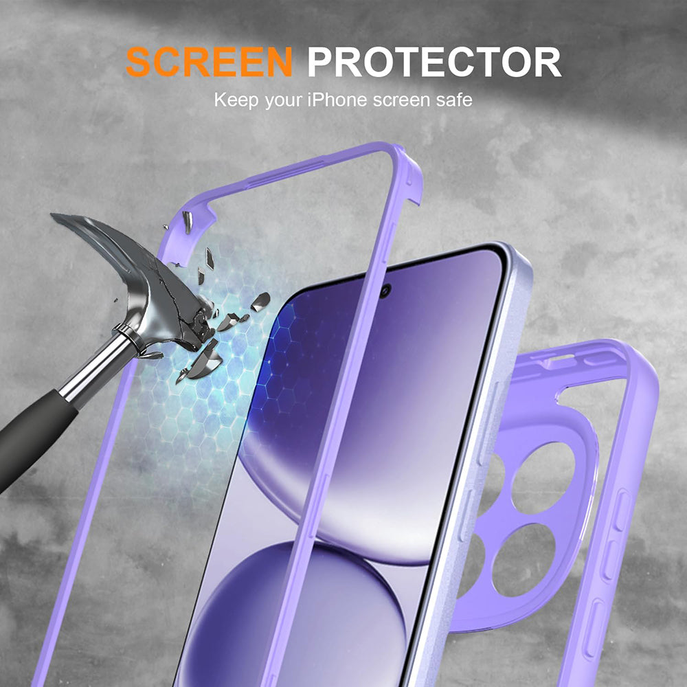 Custodia per Honor 600 Lite, Techsuit, ColorVerse 360, Viola