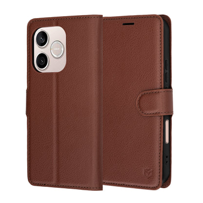 Custodia per Honor 600 Lite, Techsuit, Leather Folio, Marrone
