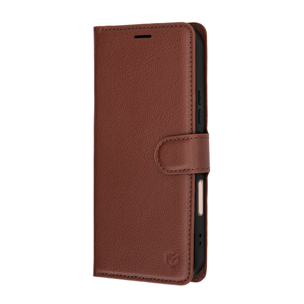 Custodia per Honor 600 Lite, Techsuit, Leather Folio, Marrone