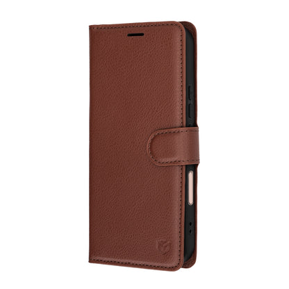 Custodia per Honor 600 Lite, Techsuit, Leather Folio, Marrone