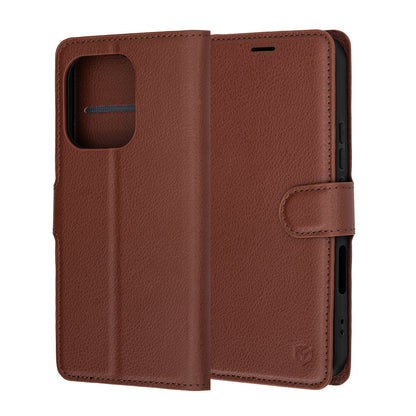 Custodia per Honor 600 Lite, Techsuit, Leather Folio, Marrone