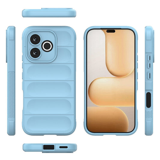 Custodia per Honor 600 Lite, Techsuit, Magic Shield, Blu