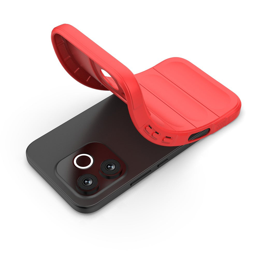 Custodia per Honor 600 Lite, Techsuit, Magic Shield, Rossa