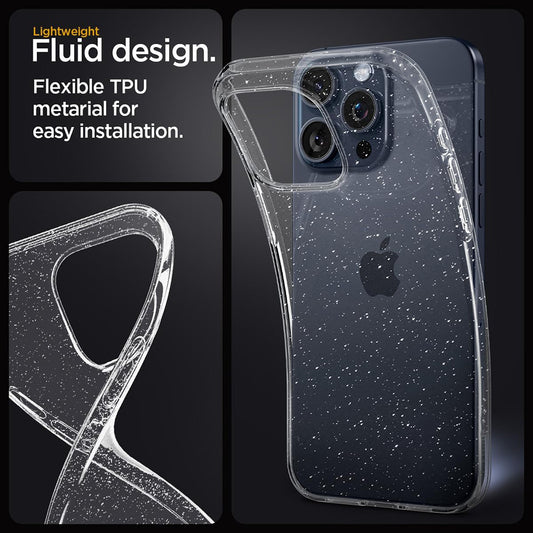 Custodia per Honor 600 Lite, Techsuit, SparkleSkin, Trasparente
