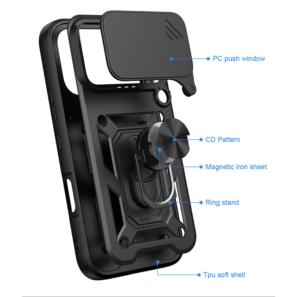 Case for Honor 600 Pro / 600, Techsuit, CamShield, Blue