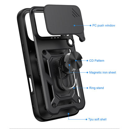 Case for Honor 600 Pro / 600, Techsuit, CamShield, Blue
