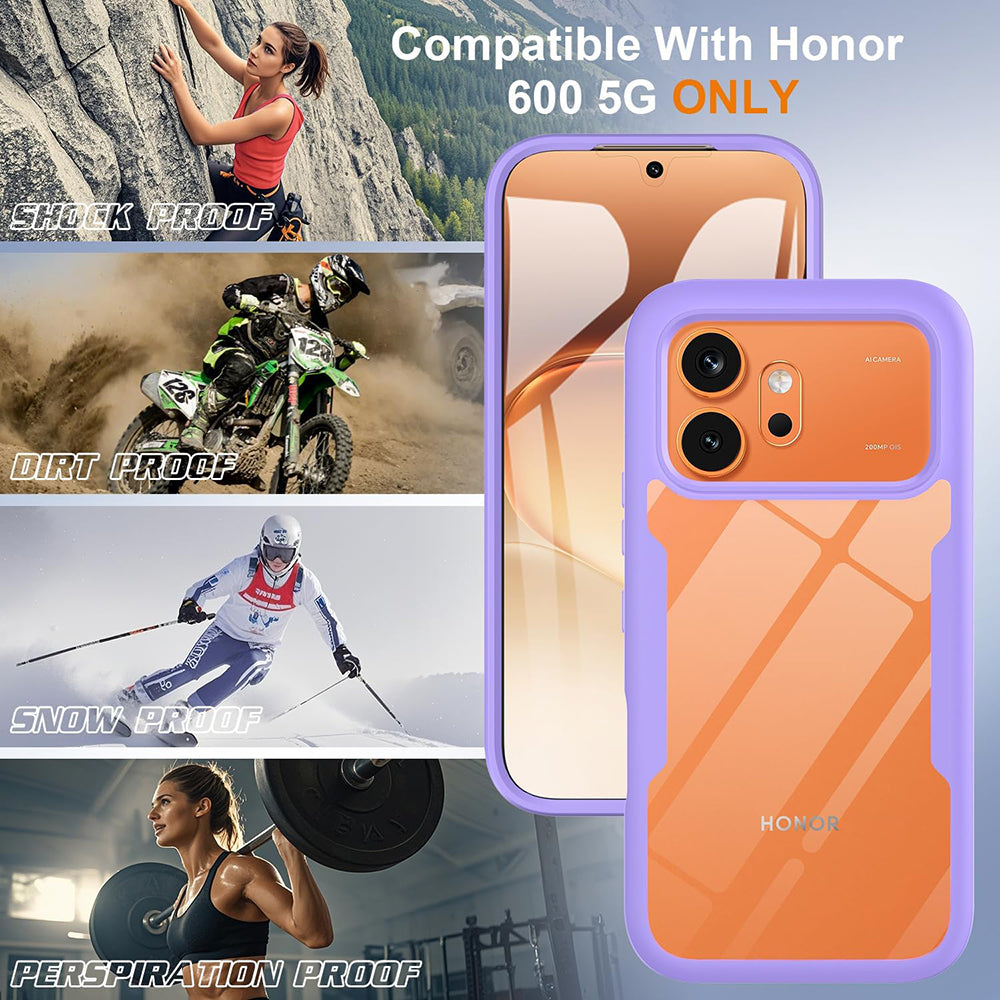 Custodia per Honor 600 Pro / 600, Techsuit, ColorVerse 360, Viola