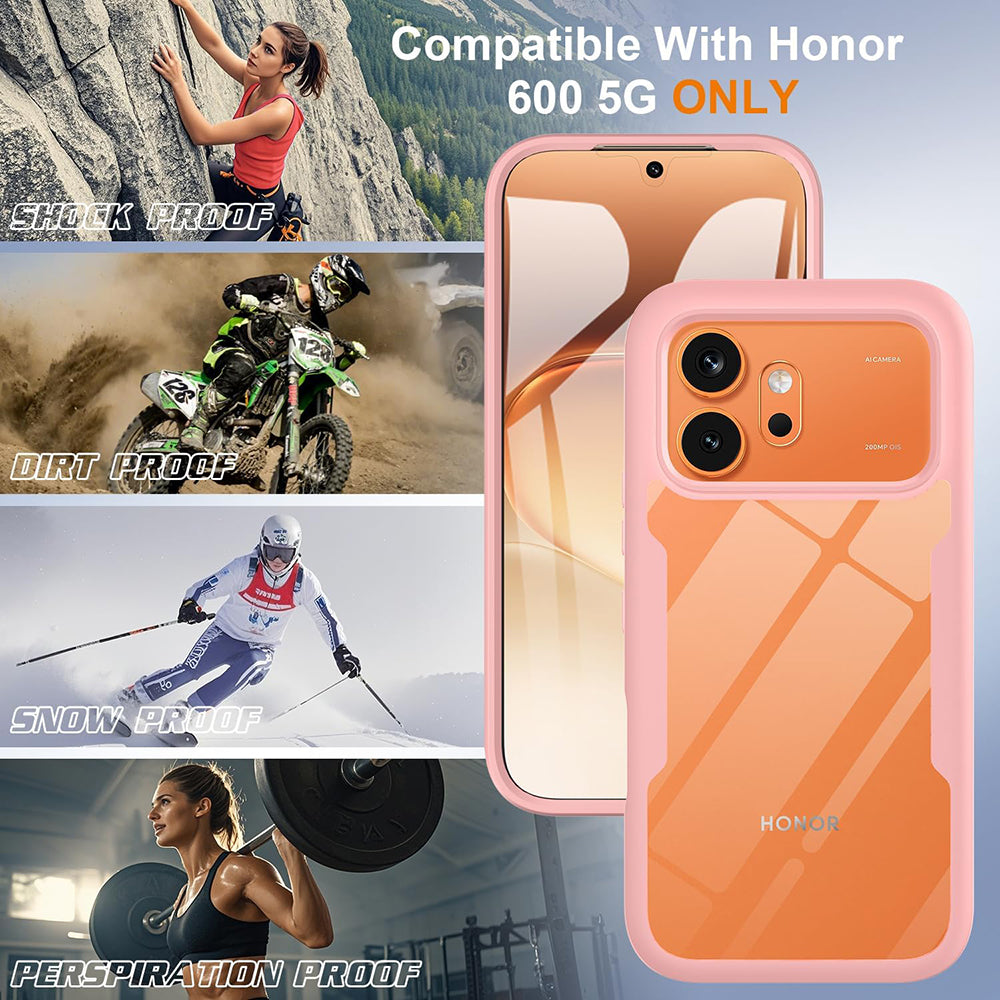 Custodia per Honor 600 Pro / 600, Techsuit, ColorVerse 360, Rosa