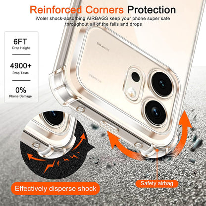 Custodia per Honor 600 Pro, Techsuit, Shockproof Clear, Trasparente