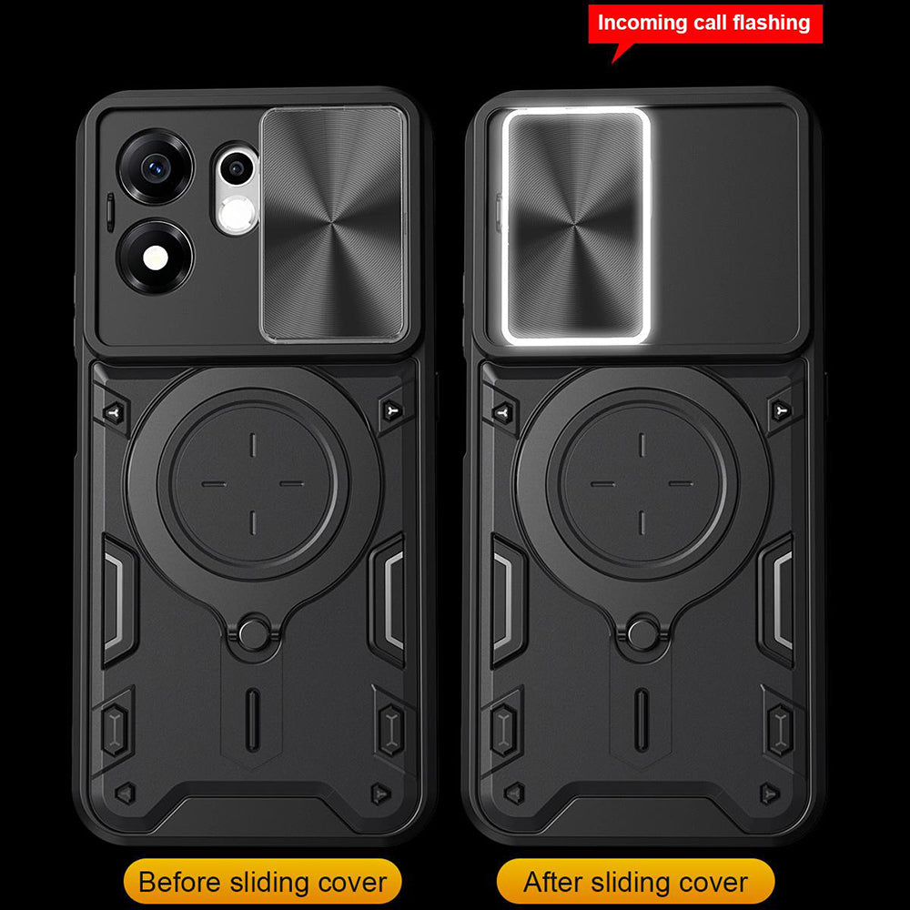 Custodia per Honor 600 Smart, Techsuit, CamGuard Pro, Blu