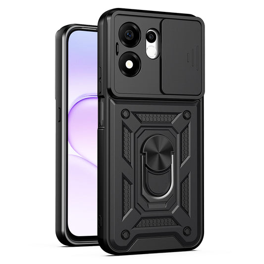 Custodia per Honor 600 Smart, Techsuit, CamShield, Nera