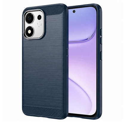 Custodia per Honor 600 Smart, Techsuit, Carbonio, Blu