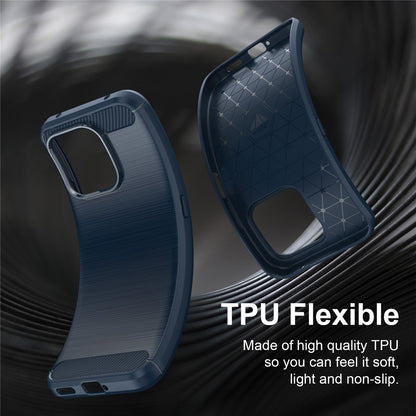 Custodia per Honor 600 Smart, Techsuit, Carbonio, Blu