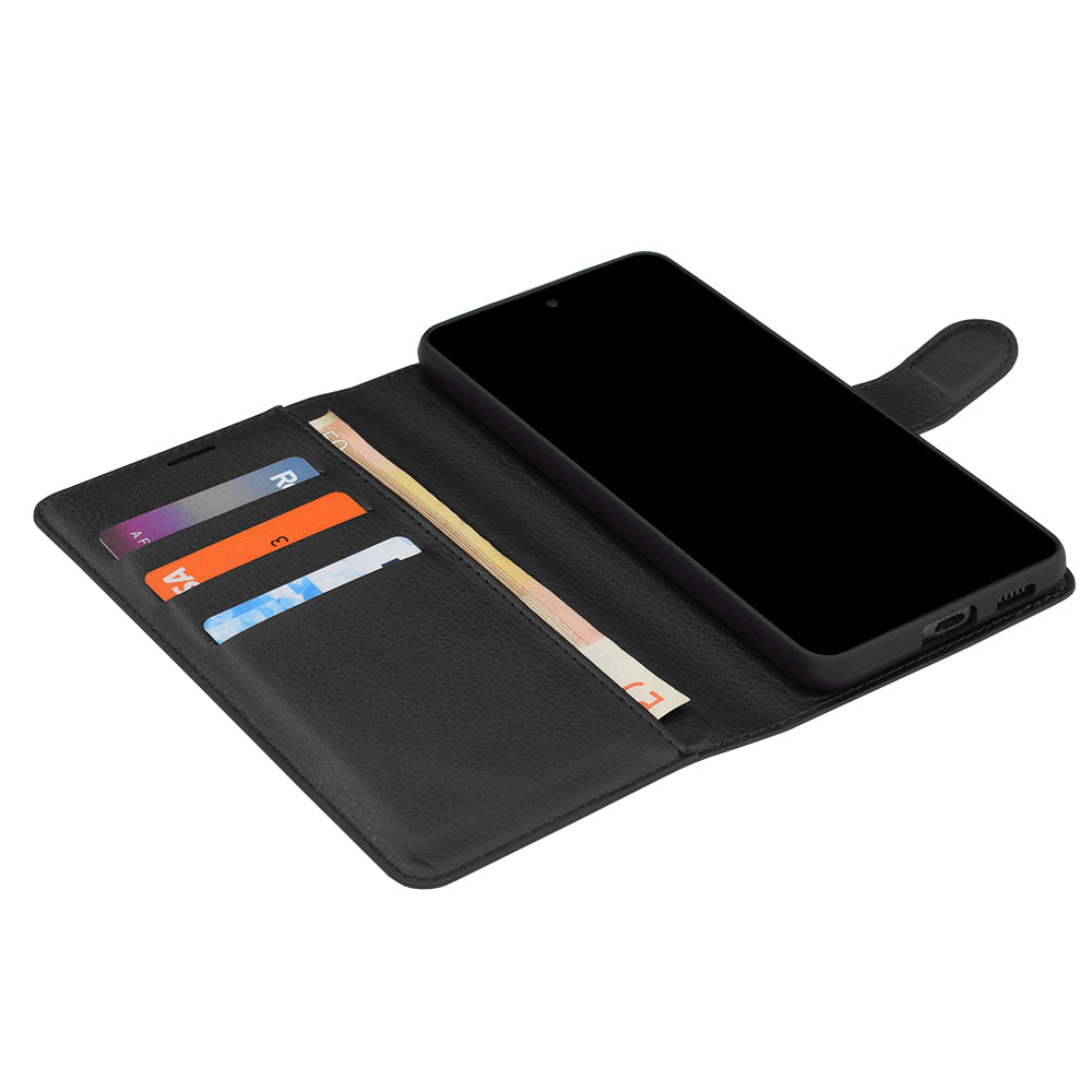Custodia per Honor 600 Smart, Techsuit, Leather Folio, Nera