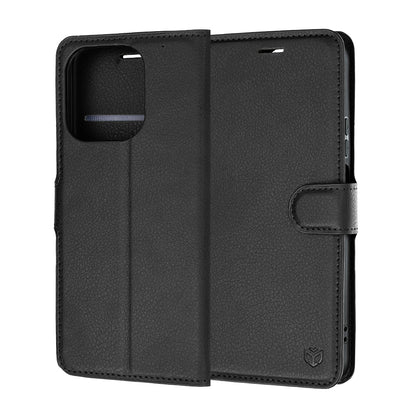 Custodia per Honor 600 Smart, Techsuit, Leather Folio, Nera