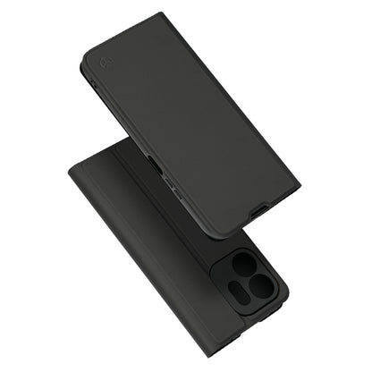 Custodia per Honor 600 Smart, Techsuit, Magskin Book Long Blitz Cutout, Nera