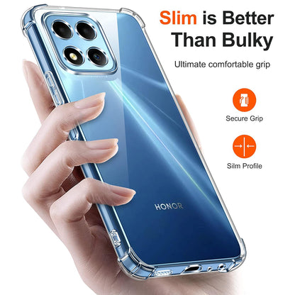 Custodia per Honor 70 Lite / X6 / X8 5G, Techsuit, Shockproof Clear, Trasparente
