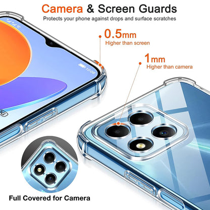 Custodia per Honor 70 Lite / X6 / X8 5G, Techsuit, Shockproof Clear, Trasparente