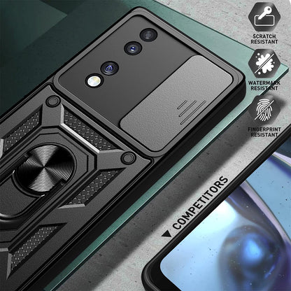 Custodia per Honor 70, Techsuit, CamShield, Nera