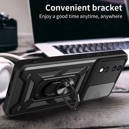 Custodia per Honor 70, Techsuit, CamShield, Nera