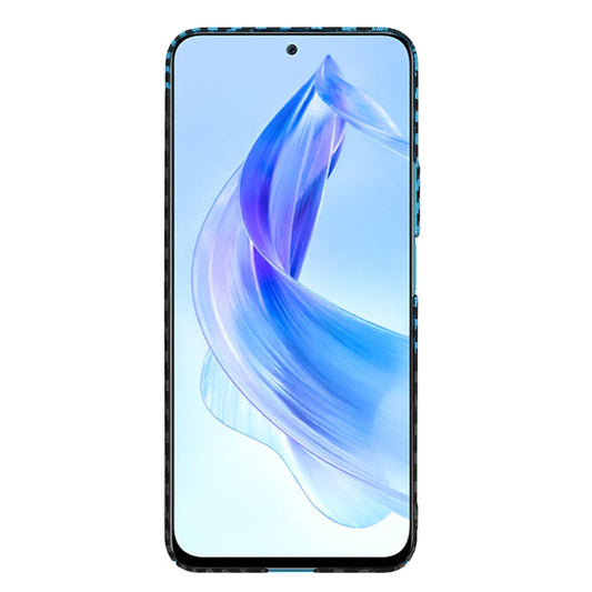 Custodia per Honor 90 Lite, Techsuit, Carbonite FiberShell, Nero Bleu