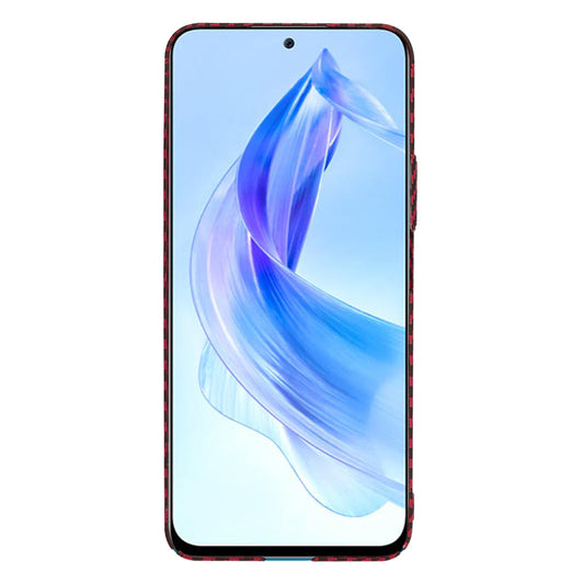 Custodia per Honor 90 Lite, Techsuit, Carbonite FiberShell, Rossa