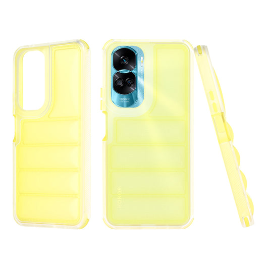Custodia per Honor 90 Lite, Techsuit, Wave Shield, Gialla