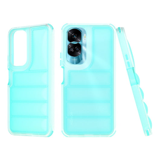 Custodia per Honor 90 Lite, Techsuit, Wave Shield, Turchese
