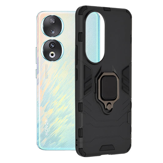 Custodia per Honor 90, Techsuit, Shield, Nera