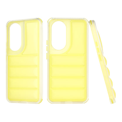 Case for Honor 90, Techsuit, Wave Shield, Yellow