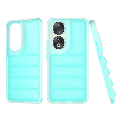 Custodia per Honor 90, Techsuit, Wave Shield, Turchese