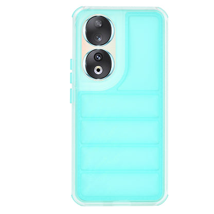 Custodia per Honor 90, Techsuit, Wave Shield, Turchese
