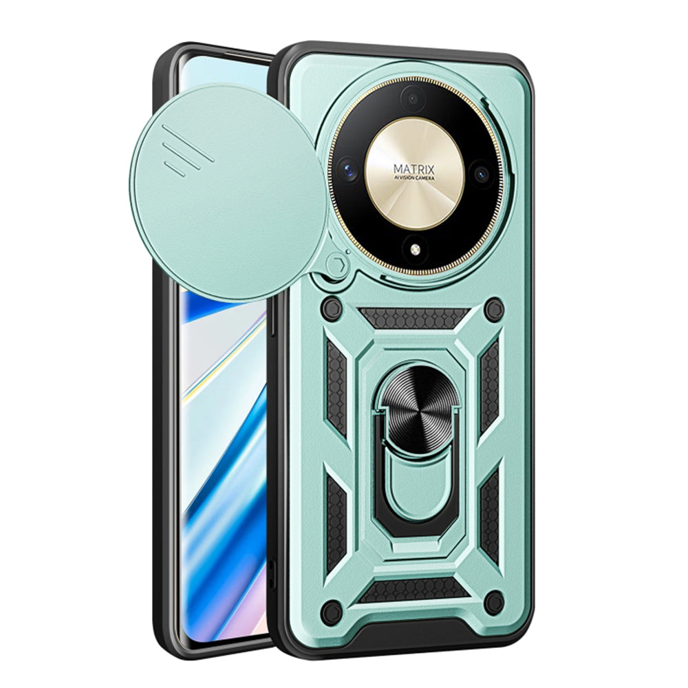 Custodia per Honor Magic6 Lite, Techsuit, CamShield, Verde
