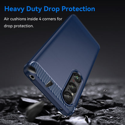 Case for Honor Magic6 Lite, Techsuit, Carbon, Blue