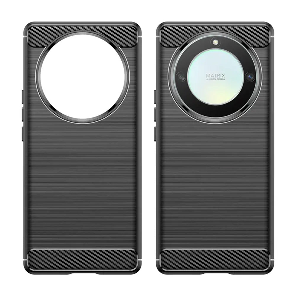 Custodia per Honor Magic6 Lite, Techsuit, Carbonio, Nera