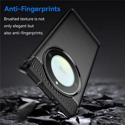 Custodia per Honor Magic6 Lite, Techsuit, Carbonio, Nera