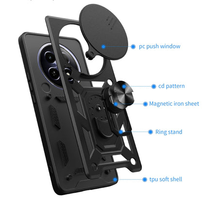 Custodia per Honor Magic6 Pro, Techsuit, CamShield, Nera