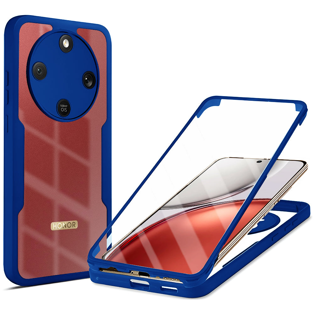 Custodia per Honor Magic8 Lite, Techsuit, ColorVerse 360, Blu