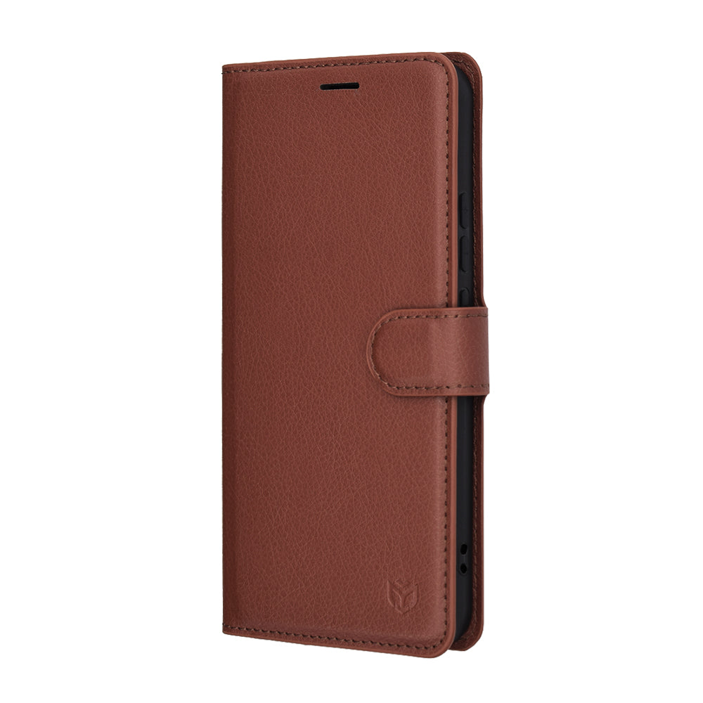 Custodia per Honor Magic8 Lite, Techsuit, Leather Folio, Marrone