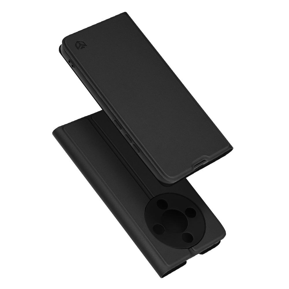 Custodia per Honor Magic8 Lite, Techsuit, Magskin Book, Nera