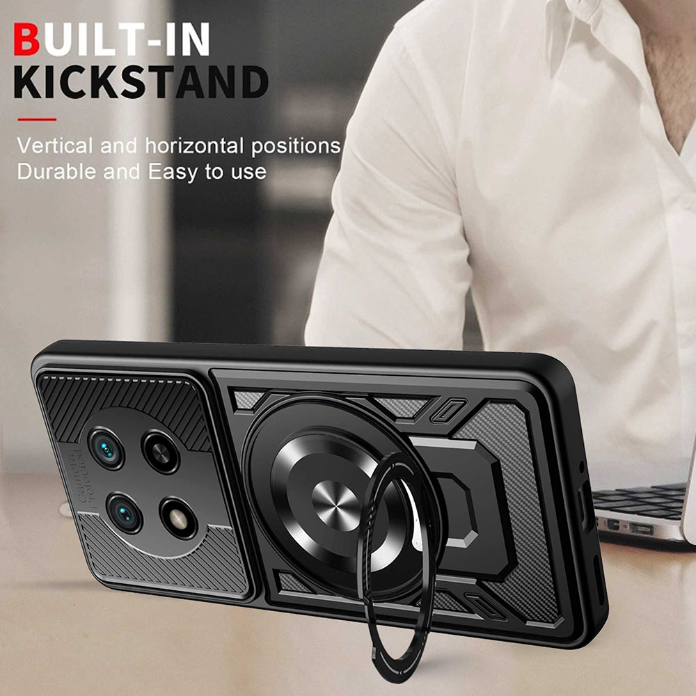 Custodia per Honor Magic8 Lite, Techsuit, RuggedCam, Grigio