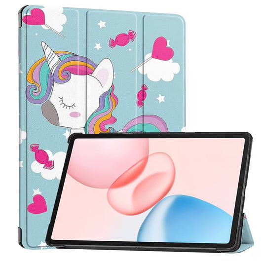 Custodia per Honor Pad 10, Techsuit, FoldPro Unicorn, Multicolore