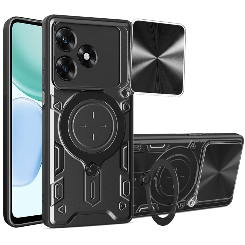 Custodia per Honor X5c Plus, Techsuit, CamGuard Pro, Nera