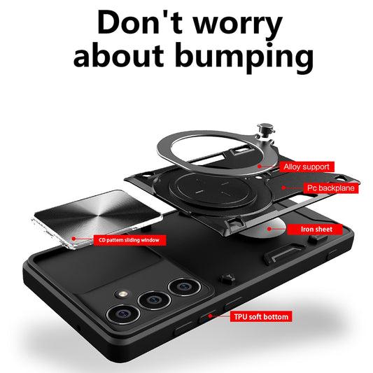 Custodia per Honor X5c Plus, Techsuit, CamGuard Pro, Rossa