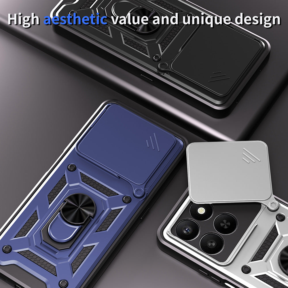 Custodia per Honor X5c Plus, Techsuit, CamShield, Rosa Dorato