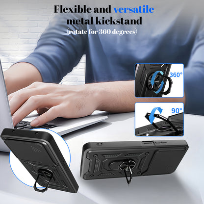 Custodia per Honor X5c Plus, Techsuit, CamShield, Rosa Dorato